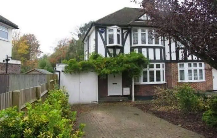 Charming house with lush greenery. Before extension